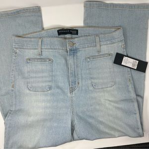Veronica Beard Florence High Rise Flare Bell Bottom Bootcut Ligth Blue Jeans 15